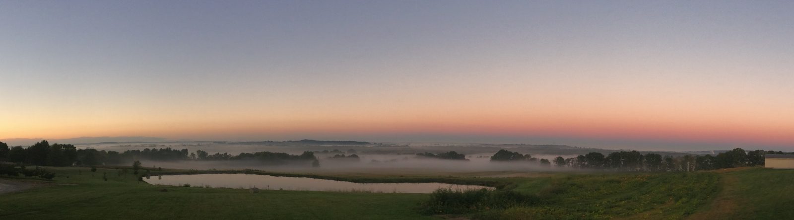 Panoramic view from the parking lot